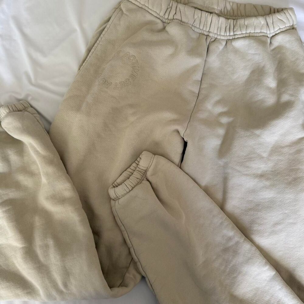 Set Women's Cream and Tan Joggers-tracksuits